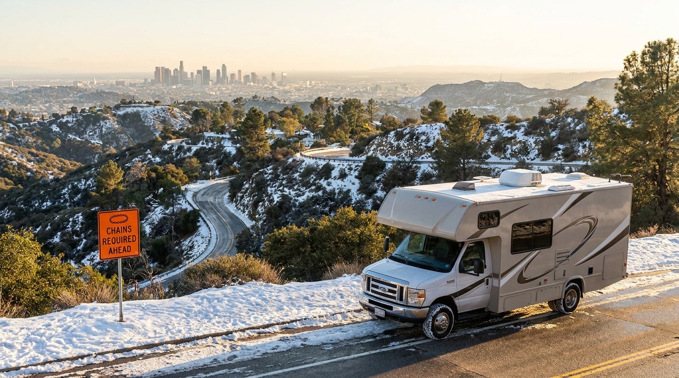Winter RV Driving in Los Angeles - Safety Guide 2026